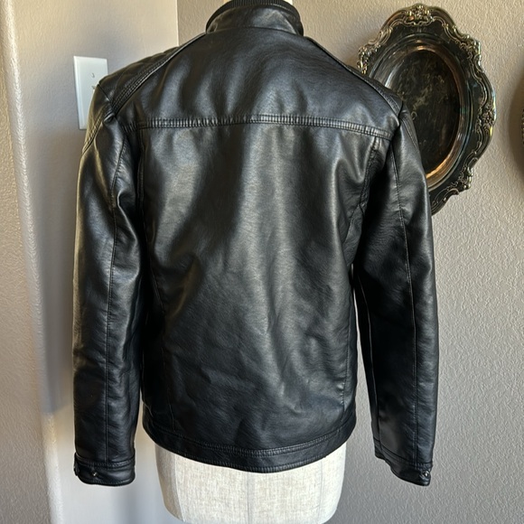 Unisex Faux Leather Jacket - Picture 5 of 6
